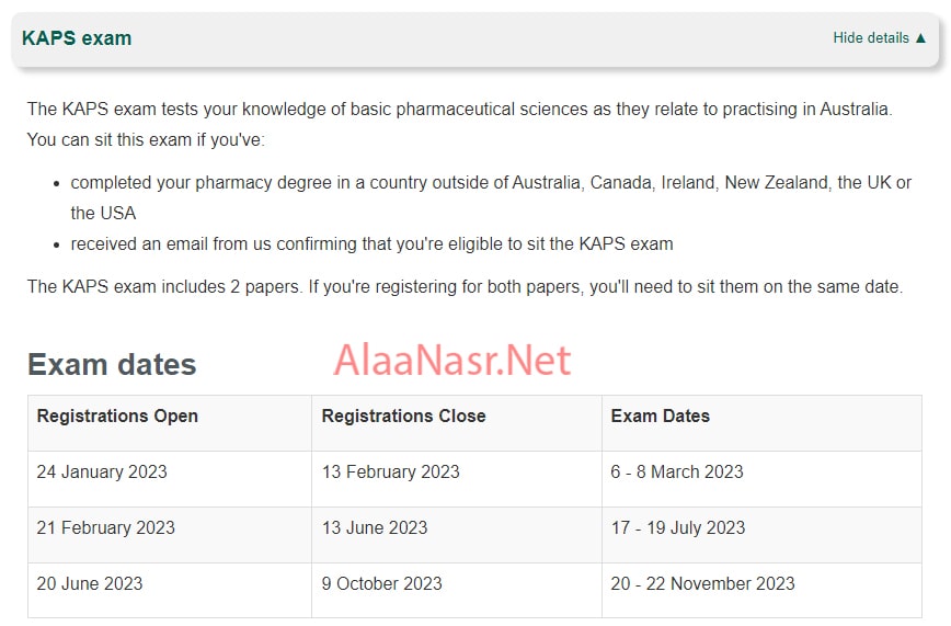kaps exam dates kaps exam dates